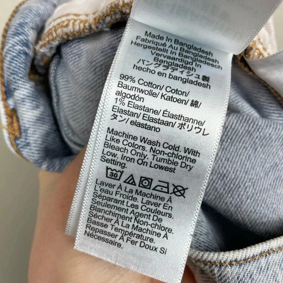 J-CREW Women’s 24 High Rise Light Wash Denim Shorts Jorts Rigid - Picture 12 of 12